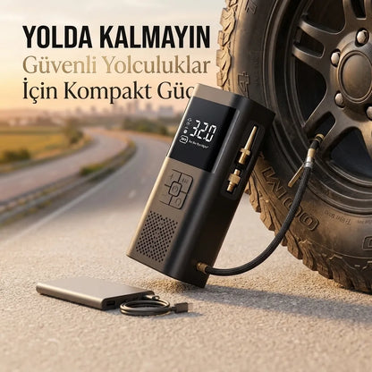 OtoBar Şarjlı Taşınabilir Oto Hava Kompresörü